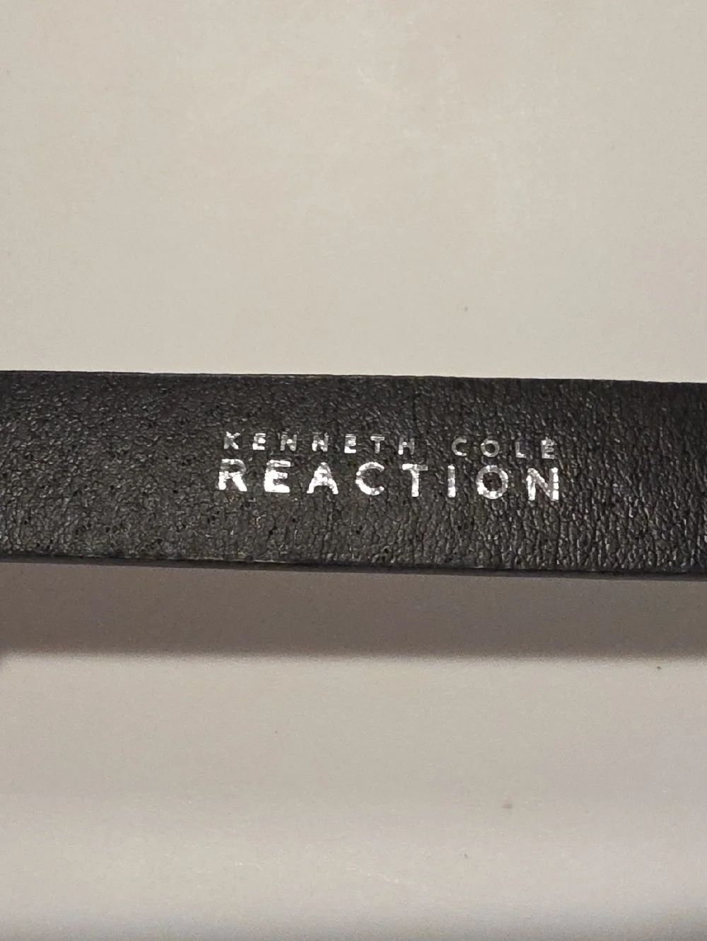 Kenneth Cole Reaction White Belt Cream Buckle
